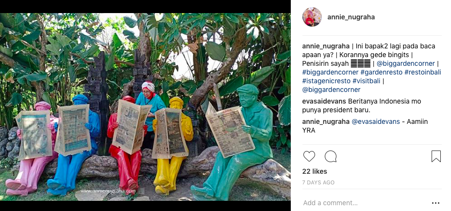 BIG GARDEN CORNER. Wisata Kaya Ragam dan Instagramable di Sanur, BALI