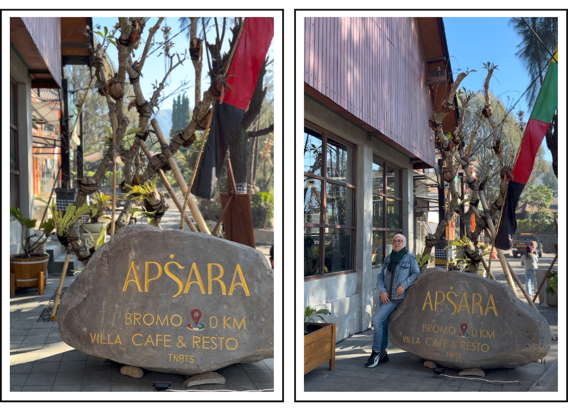 APSARA Cafe and Villa Bromo. Rekomendasi tempat dan Spot Nongkrong Terbaik di Kawasan Taman Nasional Bromo Tengger Semeru